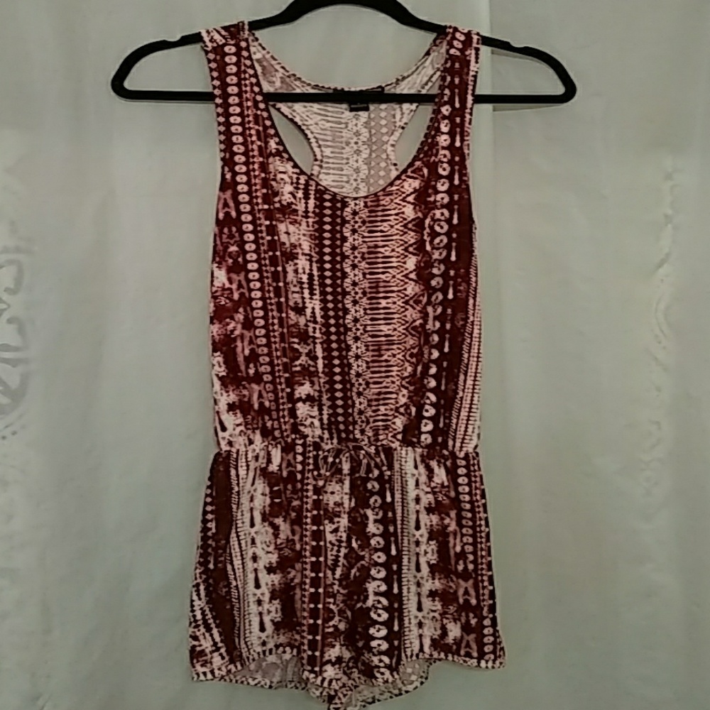A one piece shorts, jumpsuit.